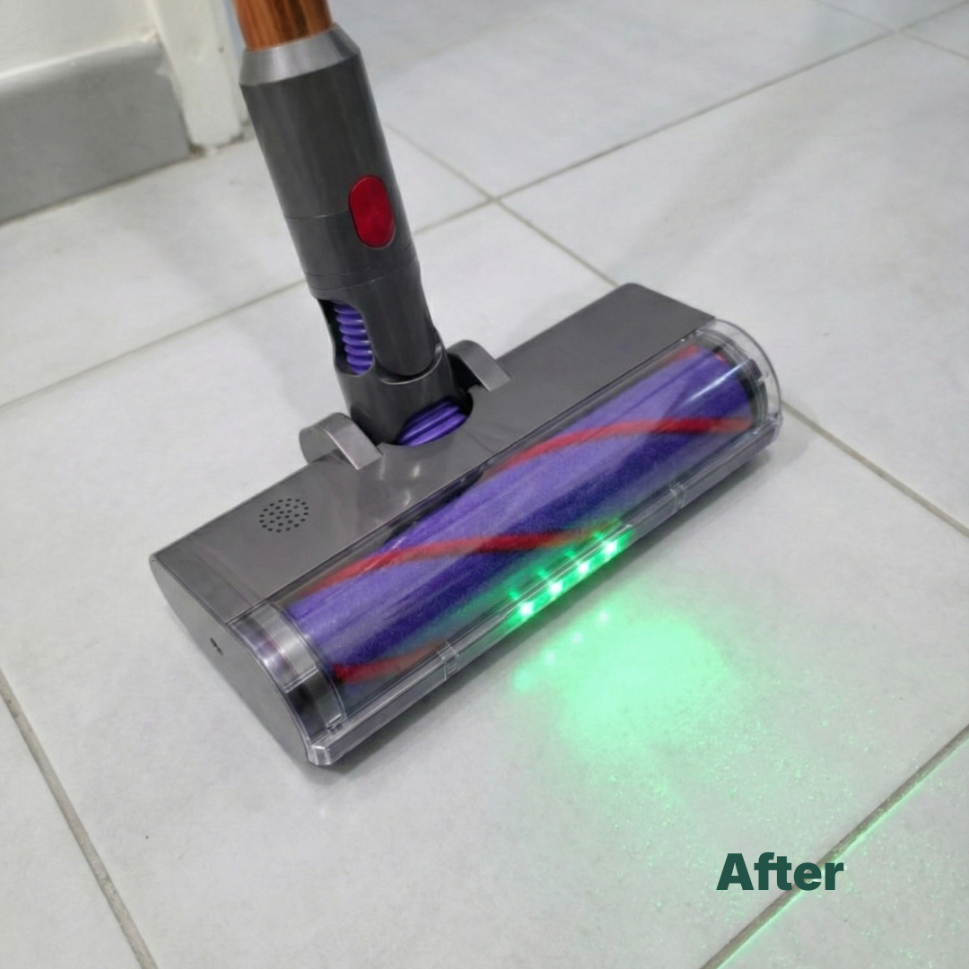Replacement Green LED Soft Roller Brush for Dyson V7-V15 - Hard Floor Care