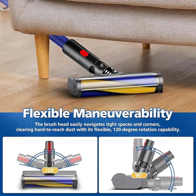 Replacement Soft Roller Brush for Dyson V7-V15 - Optical Dust Detection